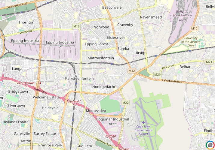 Map location of Bishop Lavis